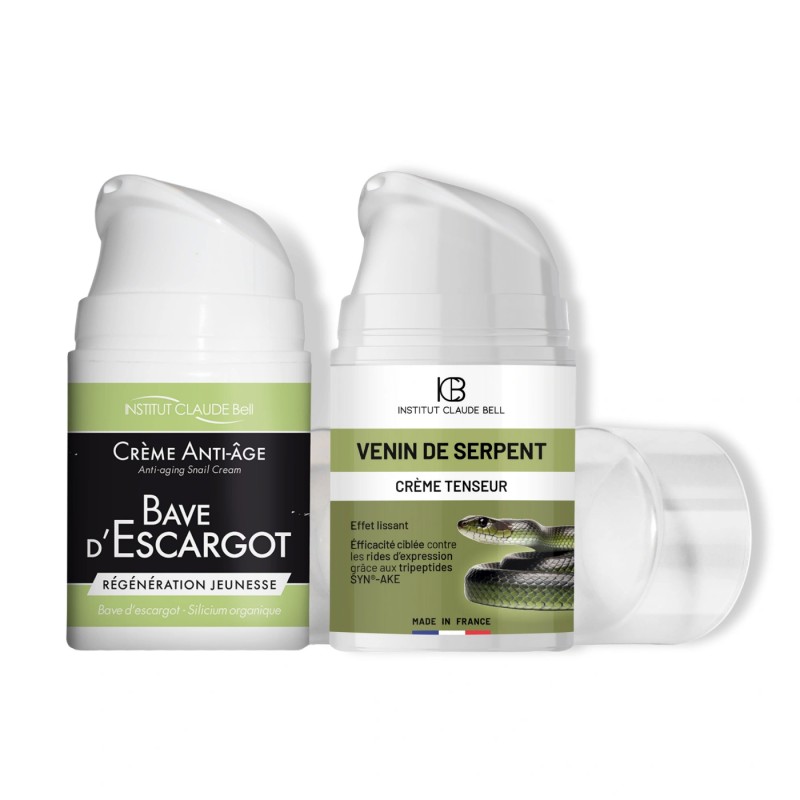 Krem przeciwzmarszczkowy na dzień i na noc ze śluzem ślimaka i wydzieliną węża