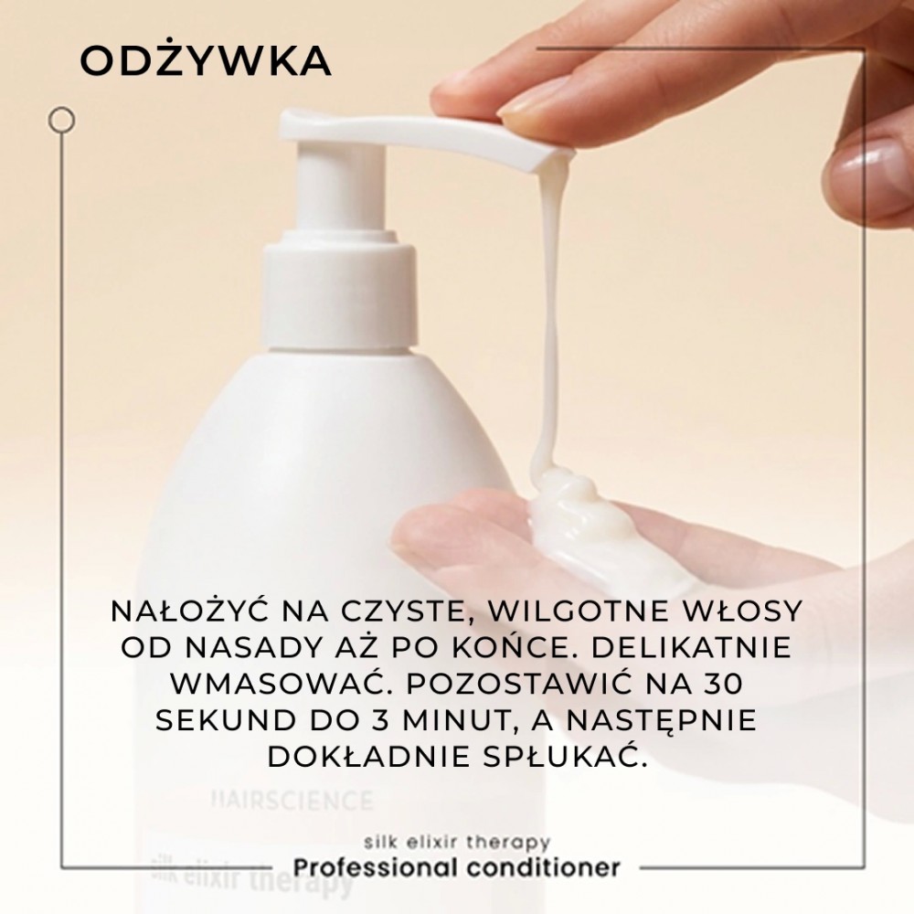 System odbudowy i wypełniania włosów z aminokwasami jedwabiu - Silk Elixir Therapy