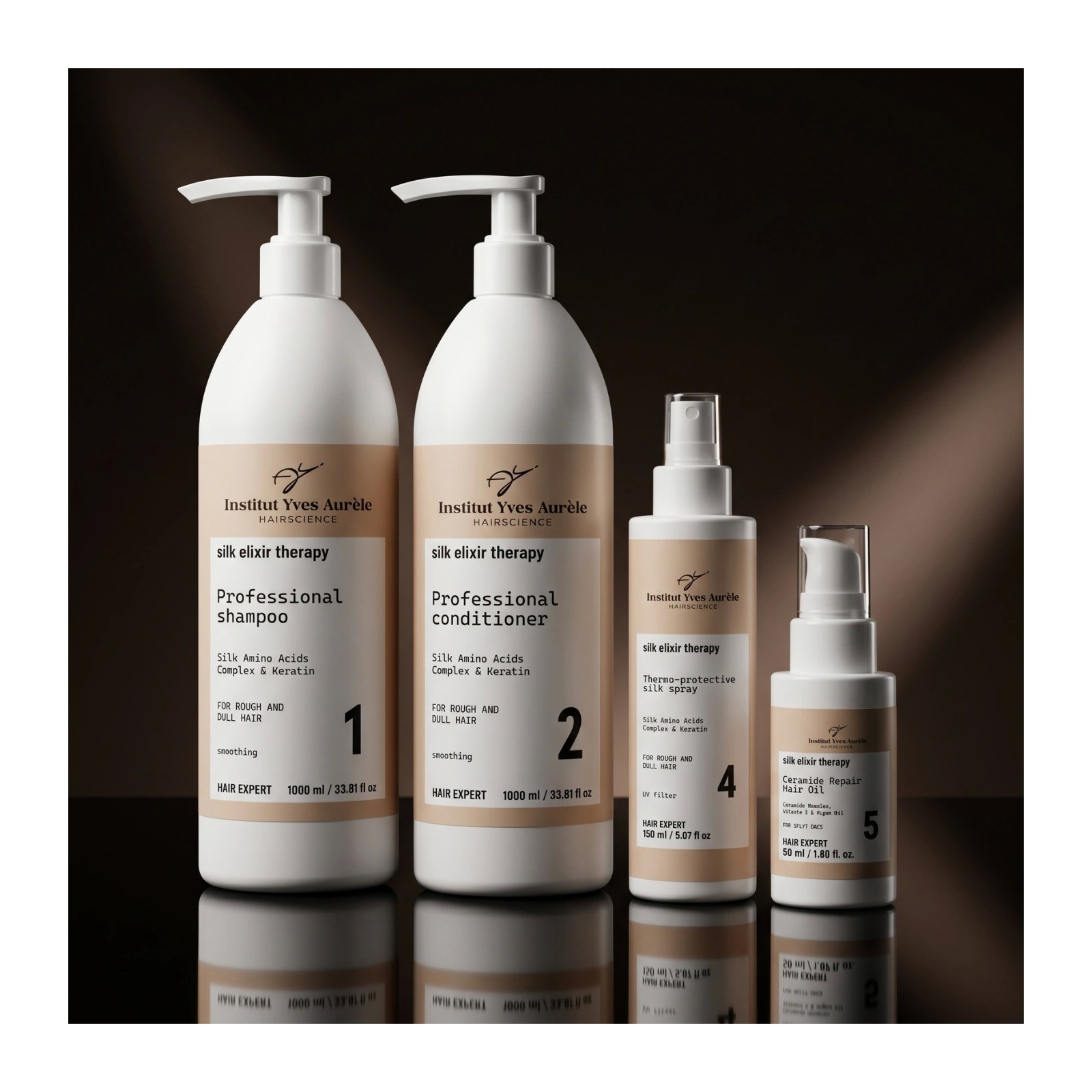 System odbudowy i wypełniania włosów z aminokwasami jedwabiu - Silk Elixir Therapy